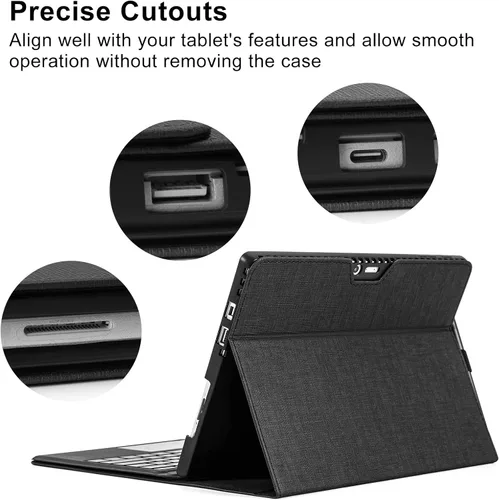 Vista 6 de Omnpak Microsoft Surface Pro 7 Funda, Funda Protectora para Surface Pro 7 Plus de 12.3 Pulgadas, Surface Pro 7, Surface Pro 6, Pro 5, Pro 4