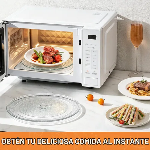 Vista 8 de Placa de microondas de 9.6 pulgadas para microondas pequeños