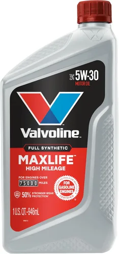 Vista 46 de Valvoline - Aceite de alto millaje 150 K con MaxLife Plus Technology, SAE 5W-20, 1 cuarto de galón