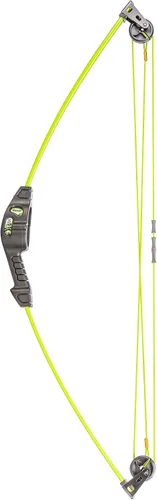 Vista 10 de Bear Archery Spark - Juego de arco juvenil, recomendado para edades de 5 a 10 años, ambidiestro, incluye 2 flechas, protector de brazos, carcaj