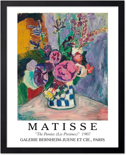 Vista 11 de Monem Art - Póster vintage de Henri Matisse – Gato retro con estampado de pez rojo – Arte de fauvismo – Arte animal – Pintura clásica – Arte fino