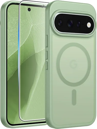 Vista 170 de FNTCASE - Funda para iPhone 16 Pro: magnética, mate, translúcida, de grado militar, protectora contra caídas, resistente, fina, duradera y a prueba
