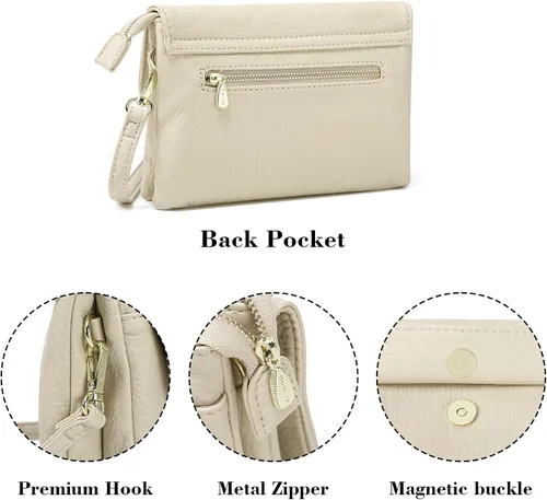 Vista 6 de MINICAT Bolsos cruzados pequeños con bolsillos espaciosos para teléfono celular, monederos para mujer