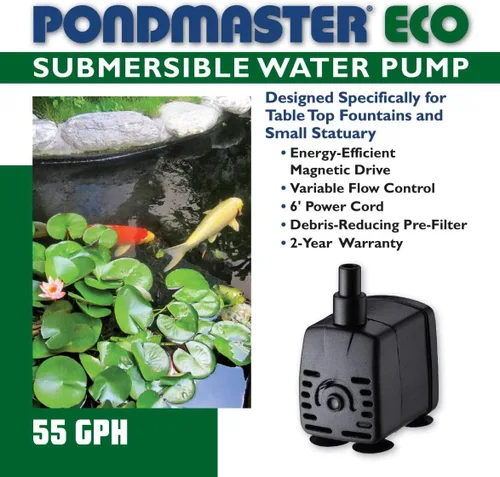 Vista 3 de Danner Manufacturing, Inc., Pondmaster Eco 55 GPH Bomba de agua, 80410