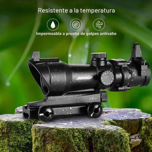 Vista 6 de AOMEKIE Alcance táctico compacto 1x30 con retícula iluminada dual para montaje en riel Picatinny de 0.787 in