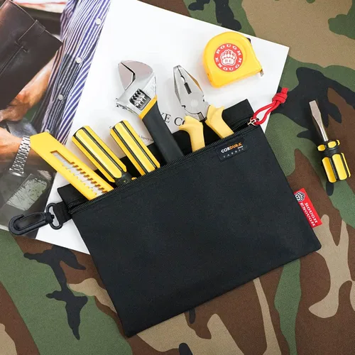 Vista 8 de Rough Enough - Bolsa de herramientas pequeña, organizador de almacenamiento de múltiples herramientas con paquete de bolsas de clip