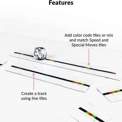 Vista 6 de Kit de Imanes de Código de Color Ozobot Movimientos Especiales, Herramienta de Aprendizaje de Programación Interactiva para Niños de 3 años