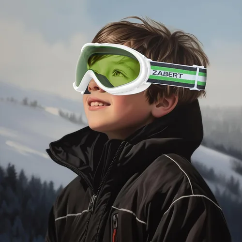 Vista 2 de Gafas de esquí para niños grandes de 6 a 14 años de edad, jóvenes, OTG de gran