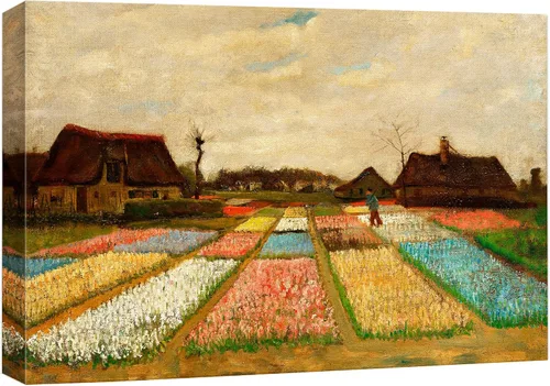 Vista 7 de Van Gogh - Lienzo con diseño giclée de olivos con cielo amarillo y sol, arte de pared de galería, estirado y enmarcado, listo para colgar, 24 x 36