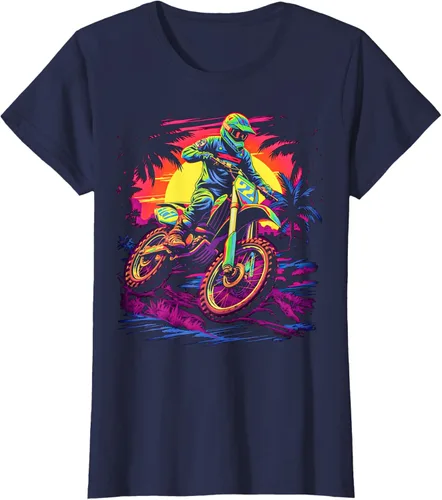 Vista 3 de Camiseta divertida de motocross para motociclistas de Brraaap, Negro
