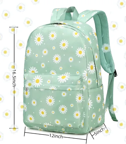 Vista 2 de CAMTOP Juego de morral y lonchera para niñas de preescolar y primaria