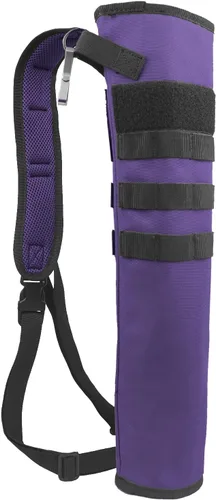 Vista 12 de Carcaj de flechas de tiro con arco ligero para la espalda de doble uso plegable compacto con sistema Molle colgado para tiro al blanco