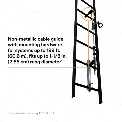 Vista 10 de 3M DBI-SALA Lad-Saf Cable Sistema de Seguridad Vertical 6119020, Acero Inoxidable, 20 FT