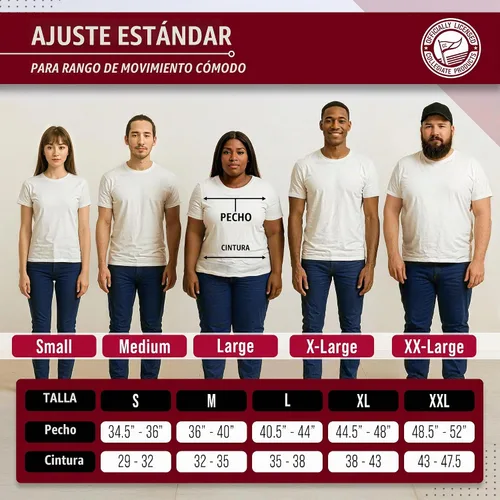 Vista 7 de Campus Colors NCAA - Camiseta de algodón para adulto, unisex, para el día del juego Azul marino
