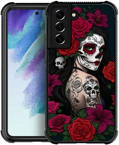 Vista 47 de Funda compatible con Samsung Galaxy S21, diseño de elefantes africanos, diseño increíble a prueba de golpes, antiarañazos, carcasa trasera