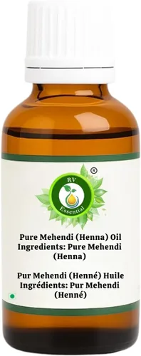 Vista 2 de R V Essential Aceite puro de Mehendi (Henna) 0.2 fl oz (0.169oz)- (100% puro y natural)