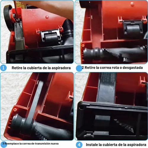 Vista 4 de Cinturón de vacío para Dirt Devil Style 5 Royal Vertical Vacuum Power Max Pet Correas de repuesto para aspiradora Featherlite/Powerlite/Swivel