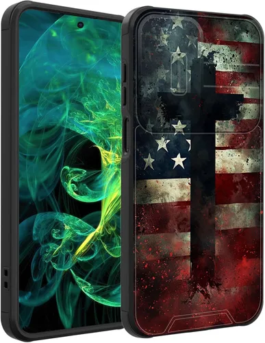 Vista 108 de Funda para Galaxy A16 5G con cubierta para cámara deslizante, resistente de doble capa, híbrida, a prueba de golpes, funda protectora resistente