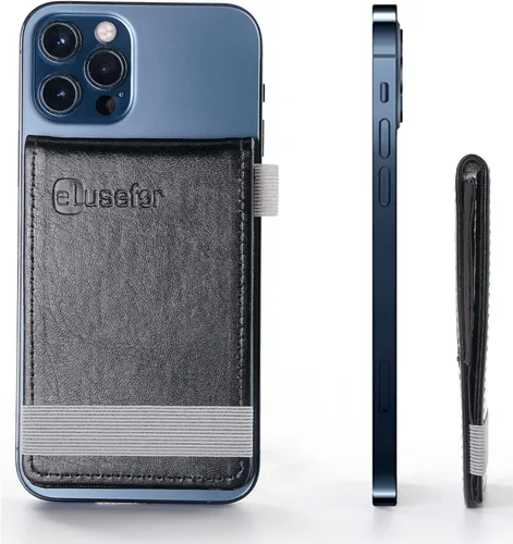 Vista 22 de Billetera Adhesiva para Teléfono para la Parte Posterior del iPhone o Android Estuche con 6 Fundas para Tarjetas de Crédito - Bolsillo