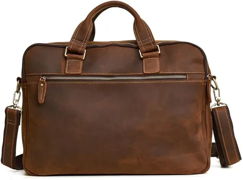 Vista 4 de Ztimi Fashion Large Capacity Men's Business Briefcase Portable Men's Bag Computer Bag Shoulder Bag