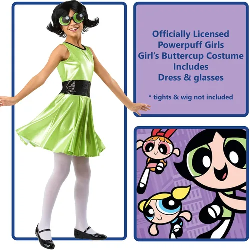 Vista 2 de Rubies Girls Powerpuff Buttercup Costume