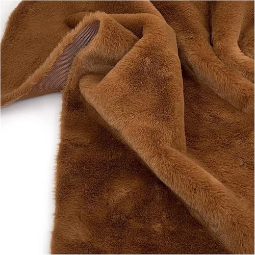 Vista 12 de Tela de piel sintética lanuda de felpa corta, suministros de tela de coser, súper suave y esponjosa, lujosamente cómoda para suministros