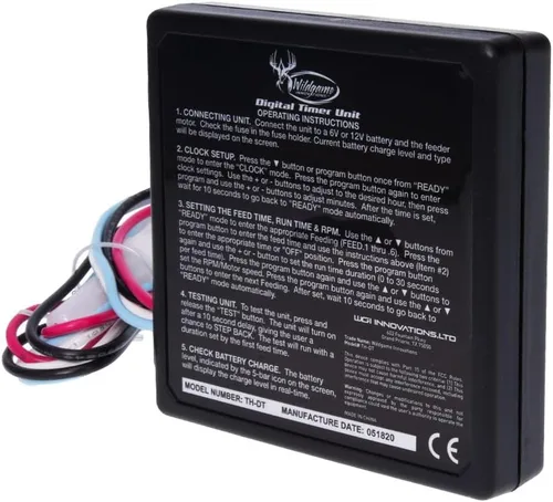 Vista 3 de WILDGAME INNOVATIONS Trophy Hunter - Kit de alimentador digital de 12 V, resistente a la intemperie, duradero, fácil de usar, unidad de control