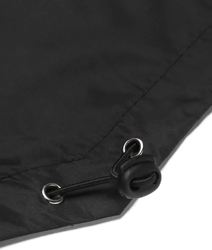 Vista 8 de COOFANDY - Impermeable largo y ligero para hombre, chaqueta con capucha para exteriores
