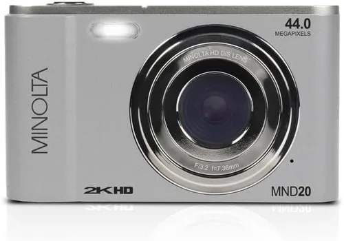 Vista 3 de Minolta Cámara digital MND20 de 44 MP - Video Ultra HD de 2.7K, zoom digital 16X, estabilización antivibración, lapso de tiempo, detección facial