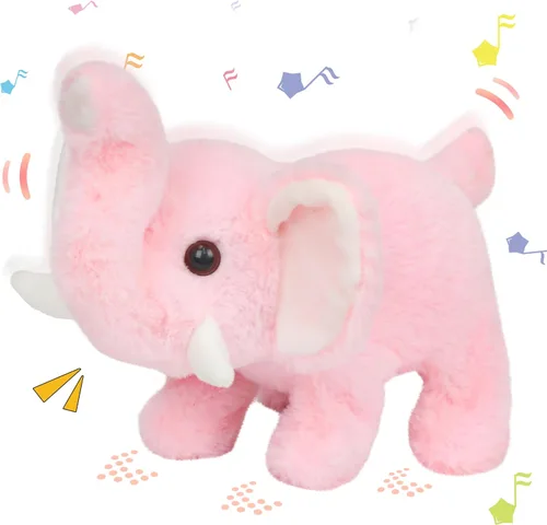 Vista 50 de Hopearl - Conejo saltarín con campana, interactivo, mascota electrónica de peluche con sonidos y movimientos, orejas que se mueven y nariz que se