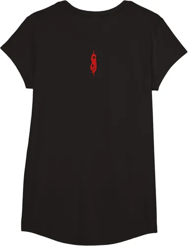 Vista 13 de Slipknot Tribal Calavera playera, niños 12, Rojo