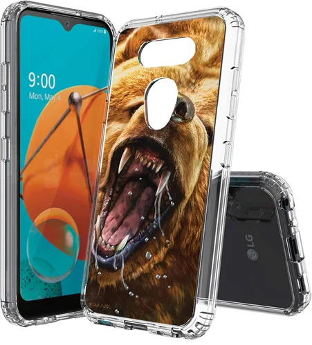 Vista 27 de Compatible con LG Aristo 5, funda transparente impresa, a prueba de golpes, arañazos, compatible con LG Phoenix 5/Fortune 3/Tribute Monarch/Risio 4