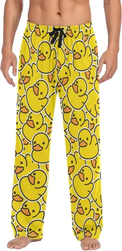 Vista 24 de Ollabaky Pantalones de pijama para hombre, pantalones de pijama con bolsillos, pantalones de descanso para hombre Multi 01