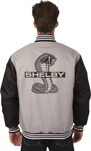 Vista 2 de Shelby Cobra - Chaqueta de tela cruzada para hombre con emblema bordado