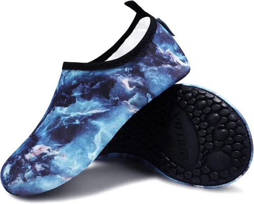 Vista 4 de VIFUUR - Zapatos para deportes acuáticos, calcetines acuáticos, de secado rápido, para yoga, con sensación de andar descalzo, sin cordones