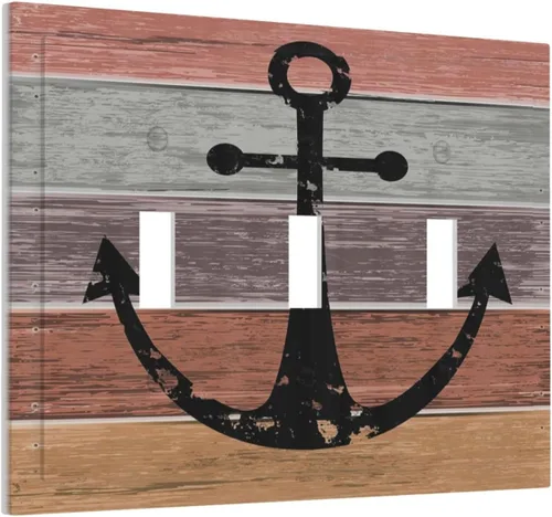 Vista 161 de Cubiertas decorativas para placa de interruptor, bandera estadounidense, receptáculo de 1 banda, placa de pared dúplex, cubierta de interruptor