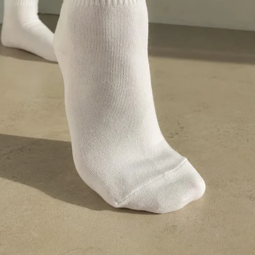 Vista 9 de MK SOCKS - Calcetines deportivos de algodón a rayas para correr, estilo retro, lindos, a juego, para hombres y mujeres