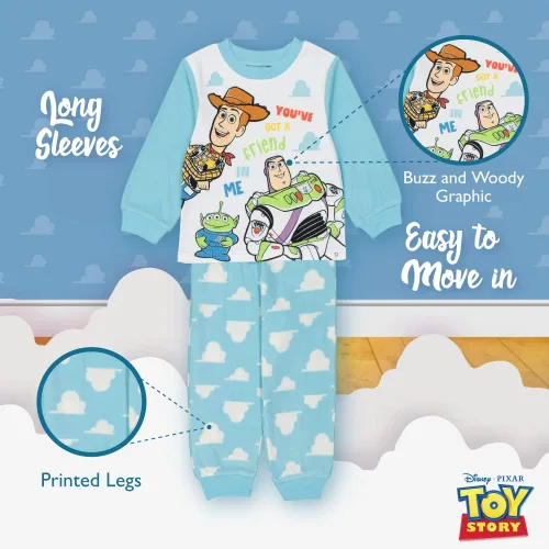 Vista 4 de Disney Little Lightyear - Conjunto de pijama de 2 piezas de 2 piezas con diseño de Mickey Mouse de The Nightmare Before Christmas, Andy's Friend