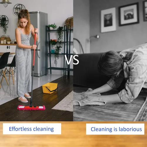 Vista 2 de M METERXITY 2 pares de fundas lavables de limpieza para zapatos, polvo de limpieza de suelos, pantuflas de microfibra de chenilla, para mopa de Azul