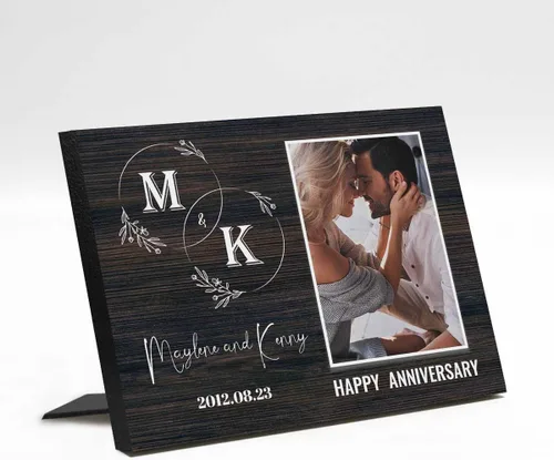 Vista 20 de Marco de fotos de boda personalizado con nombre de foto, regalos de boda personalizados para parejas, marco de fotos de boda personalizado, regalo