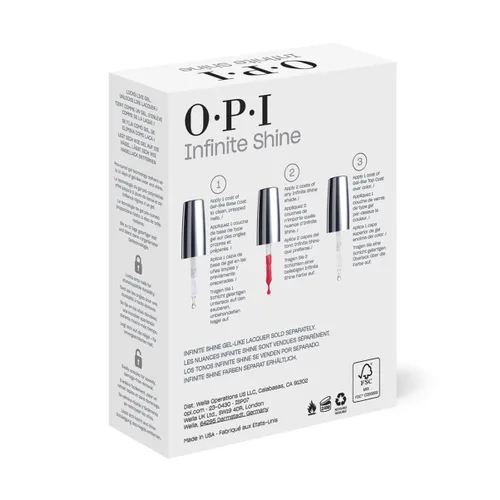 Vista 3 de OPI Infinite Shine - Base y capa superior similar al gel de larga duración, hasta 11 días de uso y brillo similar al gel, transparente, 0.5 onzas