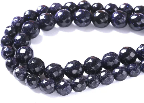 Vista 78 de 100 cuentas de piedra multicolor natural de 0.236 pulgadas (0.236 in), cuentas espaciadoras sueltas redondas para hacer pulseras, collares, aretes