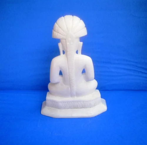 Vista 9 de Marble Jain Tirthankar Parshwanath Murti 7inch Deidad Bhagwan Parshwanath Ídolo Estatuas religiosas Parsva, Paras Murti Pragatprabhavi Chintamani