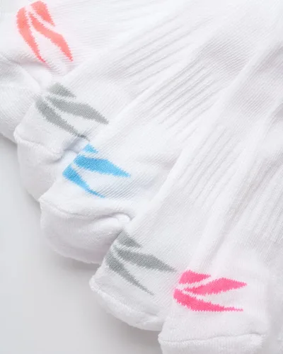 Vista 4 de Reebok Calcetines deportivos para mujer, paquete de 12 calcetines deportivos