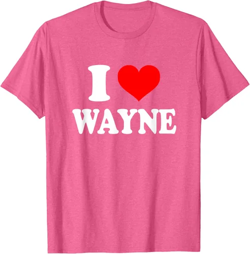 Vista 27 de Wayne - Camiseta I Heart Wayne - I Love Wayne, Negro, S