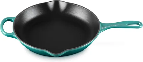 Vista 12 de Le Creuset Sartén de Hierro Fundido Esmaltado Signature con Mango de Hierro, 6.33", Cerise
