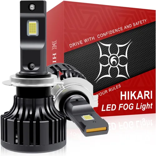 Vista 11 de HIKARI WINGS 2026 40000LM Bombillas LED H4 9003 de doble haz, 45W con chips centrales mejorados, kit LED de alto lúmen, 6000K, blanco frío, IP68