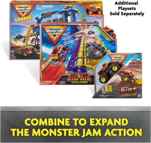 Vista 8 de Monster Jam, juego Dueling Dragon con camión monstruo Dragón exclusivo a escala 1:64, juguetes para niños de 3 años en adelante