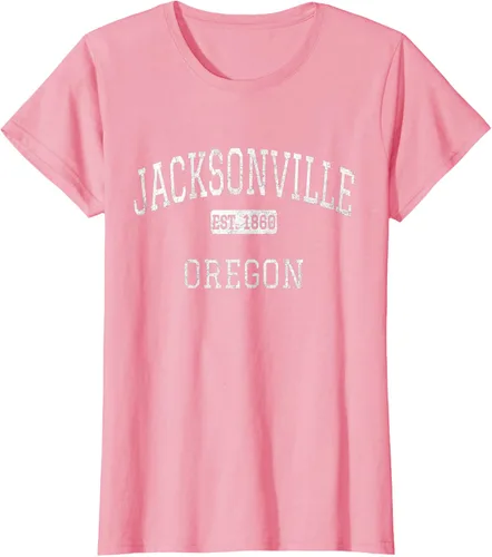 Vista 10 de Jacksonville Oregon OR - Camiseta vintage, Negro
