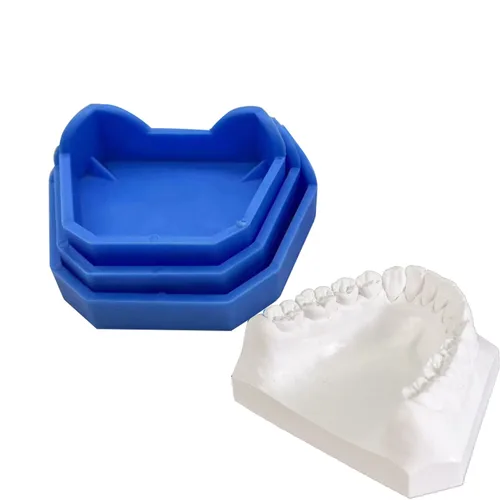 Vista 2 de Base de modelo dental Kit de base de modelo de laboratorio dental, base de molde de yeso, kit de base anterior, bandejas de impresión dental